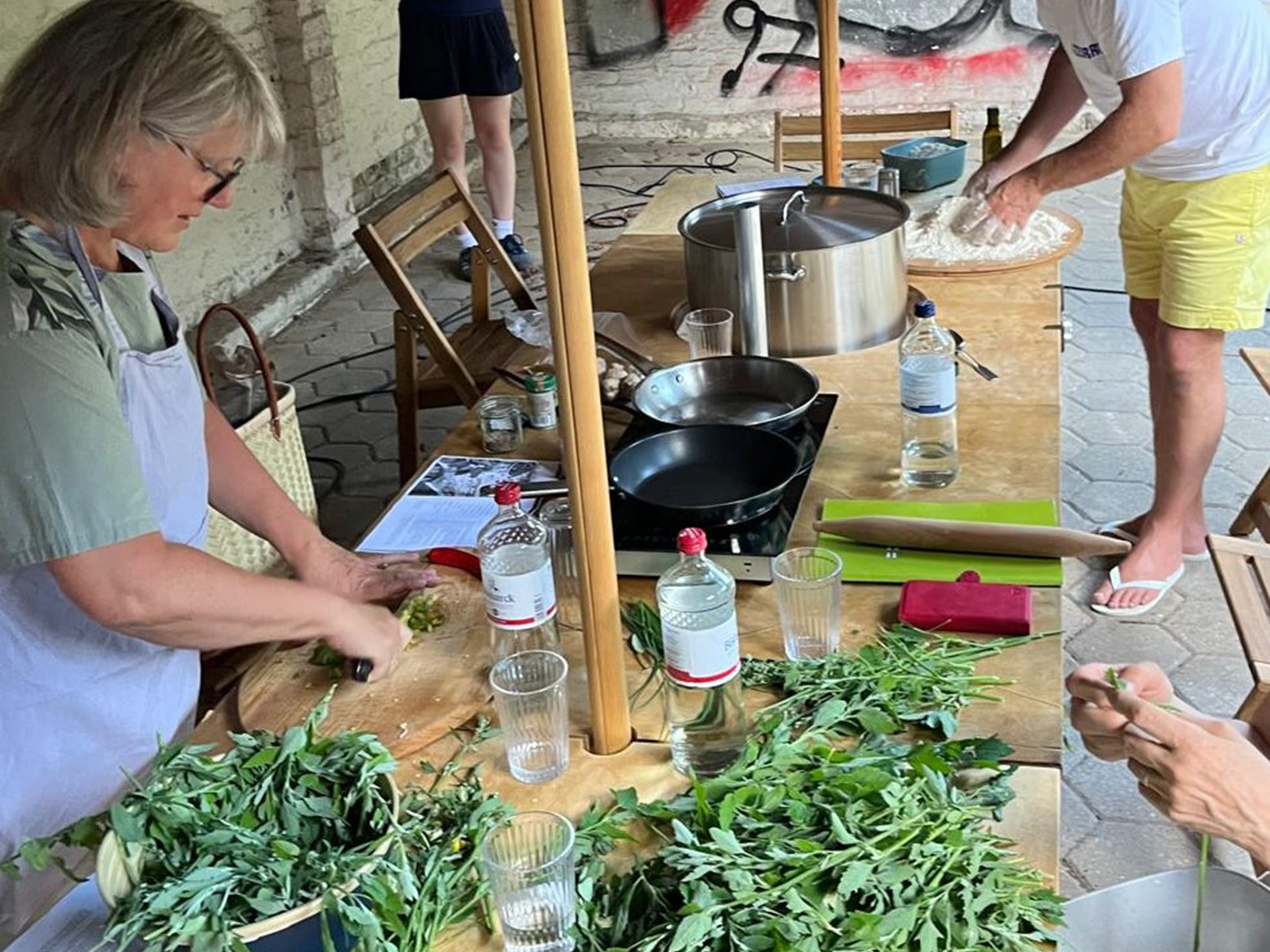 Gemeinsames Kochen im Heilgarten